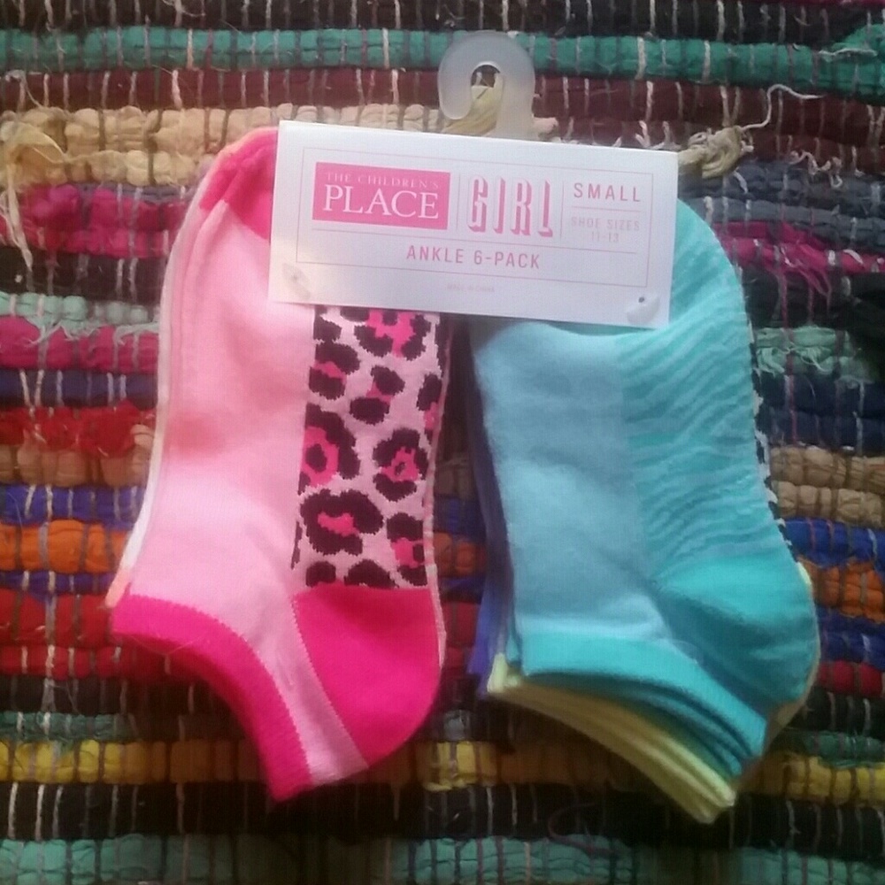 Girls|Socks|small|6 pack|The Children's Place